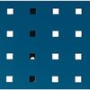 Lochplatte aus Stahlblech, 9,2 x 9,2 mm-Lochung - 1981 mm lang enzianblau RAL 5010 Lochplatte aus Stahlblech, 9,2 x 9,2 mm-Lochung - 1981 mm lang enzianblau RAL 5010