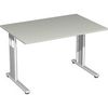 Geramöbel Schreibtisch Lissabon, 1200x800x680-820 mm, Lichtgrau/Silber S-617102-LG/SI Geramöbel Schreibtisch Lissabon, 1200x800x680-820 mm, Lichtgrau/Silber S-617102-LG/SI