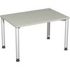 Geramöbel Schreibtisch Stockholm, 1200x800x680-820 mm, Lichtgrau/Weißalu S-555102-LG/WA Geramöbel Schreibtisch Stockholm, 1200x800x680-820 mm, Lichtgrau/Weißalu S-555102-LG/WA