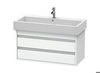 Duravit Ketho - Waschtischunterbau wandhängend Weiß Matt Dekor 950mm - KT663801818 Duravit Ketho - Waschtischunterbau wandhängend Weiß Matt Dekor 950mm - KT663801818