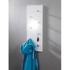 Haku Hochglanz Wandgarderobe weiß - chrom 7 Haken 80 x 30 cm Haku Hochglanz Wandgarderobe weiß - chrom 7 Haken 80 x 30 cm