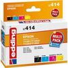 Edding 18-414 Druckerpatrone edding EDD-414, cmyk, Ersetzt: Epson T1281/T1282/T1283/T1284 Edding 18-414 Druckerpatrone edding EDD-414, cmyk, Ersetzt: Epson T1281/T1282/T1283/T1284