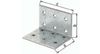 Gah-Alberts 331498 Lochplattenwinkel, sendzimirverzinkt, T x H x B 80 x 80 x 60 mm, 50 Stück Gah-Alberts 331498 Lochplattenwinkel, sendzimirverzinkt, T x H x B 80 x 80 x 60 mm, 50 Stück