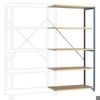 Manuflex PLANOFLEX Anbauregal 5 Fachböden RAL5007, RP1112.5007 Manuflex PLANOFLEX Anbauregal 5 Fachböden RAL5007, RP1112.5007