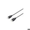 EQUIP USB 2.0 Verlaengerung A->A 3m S/B schwarz EQUIP USB 2.0 Verlaengerung A->A 3m S/B schwarz