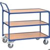 NiNeKa Leichte Tischwagen 3 Böden, Griff hochstehend L x B 1000 x 600 mm NiNeKa Leichte Tischwagen 3 Böden, Griff hochstehend L x B 1000 x 600 mm