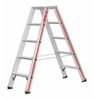 Hymer Leichtmetallbau und KoKG Stufenstehleiter2x5 Sprossen 1,30m Hymer DS124812 Hymer Leichtmetallbau und KoKG Stufenstehleiter2x5 Sprossen 1,30m Hymer DS124812