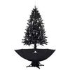 vidaXL Schneiender Weihnachtsbaum mit Schirmfuß Schwarz 190 cm vidaXL Schneiender Weihnachtsbaum mit Schirmfuß Schwarz 190 cm