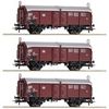 Roco 3-tlg. Set: Schiebedachwagen, DB (77050) Roco 3-tlg. Set: Schiebedachwagen, DB (77050)