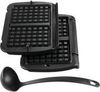 Tefal OptiGrill Waffelplatten (x 2) und Schöpfkelle XA7248 Tefal OptiGrill Waffelplatten (x 2) und Schöpfkelle XA7248