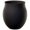 Villeroy & Boch Manufacture Collier Perle Vase groß schwarz Villeroy & Boch Manufacture Collier Perle Vase groß schwarz