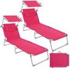 tectake Gartenliege Chloé 2er Set tectake Gartenliege Chloé 2er Set