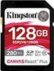 Kingston Canvas React Plus V60 R280/W100 SDXC 128GB (SDR2V6/128GB) Kingston Canvas React Plus V60 R280/W100 SDXC 128GB (SDR2V6/128GB)