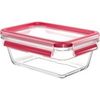 Emsa Clip & Close Glas rechteckig 0,85 l Emsa Clip & Close Glas rechteckig 0,85 l