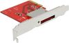 Delock PCI Express x4 Karte zu 1 x extern CFexpress / XQD Slot (91748) Delock PCI Express x4 Karte zu 1 x extern CFexpress / XQD Slot (91748)