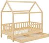 Juskys Kinderbett Marli mit Bettkasten 80 x 160 cm Juskys Kinderbett Marli mit Bettkasten 80 x 160 cm