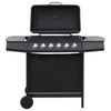 vidaXL Gasgrill mit 6 Flammen Stahl (44281) vidaXL Gasgrill mit 6 Flammen Stahl (44281)