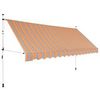 vidaXL Einziehbare Markise Handbetrieben 400 cm vidaXL Einziehbare Markise Handbetrieben 400 cm