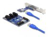 Delock Riser Karte PCI Express x1 zu 3x (41442) Delock Riser Karte PCI Express x1 zu 3x (41442)