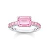 Thomas Sabo Solitärring mit pinkfarbenen Steinen Silber (TR2451-051-9-54) Thomas Sabo Solitärring mit pinkfarbenen Steinen Silber (TR2451-051-9-54)
