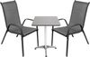 Mojawo Balkonset Tisch + 2 Stapelstühle (949463) Mojawo Balkonset Tisch + 2 Stapelstühle (949463)