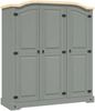 vidaXL Kleiderschrank Mexiko-Stil Kiefernholz 3 Türen vidaXL Kleiderschrank Mexiko-Stil Kiefernholz 3 Türen