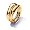 Pandora Organisch Geformte Stacking-Ringe vergoldet (163264C00) Pandora Organisch Geformte Stacking-Ringe vergoldet (163264C00)