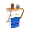 Relaxdays Wandhandtuchhalter Bambus & Chrom (10019188) Relaxdays Wandhandtuchhalter Bambus & Chrom (10019188)