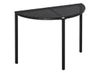 Outsunny Balkontisch halbrund Polyrattan 100 x 50 x 74 cm Outsunny Balkontisch halbrund Polyrattan 100 x 50 x 74 cm