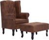vidaXL Chesterfield Sessel mit Fußhocker (281277) vidaXL Chesterfield Sessel mit Fußhocker (281277)