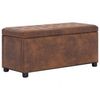 vidaXL Ottoman mit Stauraum 87,5 cm Braun (281375) vidaXL Ottoman mit Stauraum 87,5 cm Braun (281375)