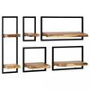 vidaXL Wandregal-Set 5-tlg. 21 x 25 x 75 cm (246014) vidaXL Wandregal-Set 5-tlg. 21 x 25 x 75 cm (246014)