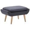 vidaXL Hocker Stoffbezug 73 x 43 x 42 cm Dunkelgrau (246989) vidaXL Hocker Stoffbezug 73 x 43 x 42 cm Dunkelgrau (246989)