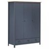 vidaXL Kleiderschrank mit 3 Türen 127x50x170 cm (288953) vidaXL Kleiderschrank mit 3 Türen 127x50x170 cm (288953)