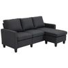 HOMCOM 3-Sitzer Ecksofa mit Chaiselongue (833-944) HOMCOM 3-Sitzer Ecksofa mit Chaiselongue (833-944)