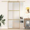 vidaXL Schiebetür Golden 90x205 cm Matt ESG-Glas und Aluminium (155158) vidaXL Schiebetür Golden 90x205 cm Matt ESG-Glas und Aluminium (155158)