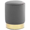 vidaXL Hocker Dunkelgrau und Golden Samt (249835) vidaXL Hocker Dunkelgrau und Golden Samt (249835)