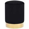 vidaXL Hocker Schwarz und Golden Samt (249839) vidaXL Hocker Schwarz und Golden Samt (249839)