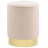 vidaXL Hocker Hellgrau und Golden Samt (249834) vidaXL Hocker Hellgrau und Golden Samt (249834)