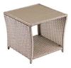 Casaria Beistelltisch Polyrattan WPC Tischplatte 45x45x40cm Casaria Beistelltisch Polyrattan WPC Tischplatte 45x45x40cm