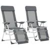 vidaXL Klappbare Liegestühle mit Fußteil 2 Stk. (360145) vidaXL Klappbare Liegestühle mit Fußteil 2 Stk. (360145)