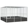vidaXL Vogelkäfig Verzinkter Stahl 302,5 x 324,5 x 211,5 cm (171550) vidaXL Vogelkäfig Verzinkter Stahl 302,5 x 324,5 x 211,5 cm (171550)