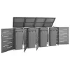vidaXL Mülltonnenbox für 4 Tonnen 276,5 x 77,5 x 115,5 cm (149557) vidaXL Mülltonnenbox für 4 Tonnen 276,5 x 77,5 x 115,5 cm (149557)