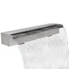 vidaXL Pool-Wasserfall Fontäne Rechteckig Edelstahl 60 cm (41667) vidaXL Pool-Wasserfall Fontäne Rechteckig Edelstahl 60 cm (41667)
