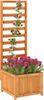 Costway Holz Hochbeet mit Rankgitter 123 cm Costway Holz Hochbeet mit Rankgitter 123 cm