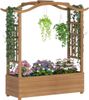 Costway Hochbeet mit Rankgitter & Hängendem Dach 110 x 40 x 124 cm Costway Hochbeet mit Rankgitter & Hängendem Dach 110 x 40 x 124 cm