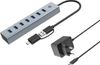 Conceptronic GP 7-Port-USB 3.0-Hub mit Netzteil (HUBBIES21GP) Conceptronic GP 7-Port-USB 3.0-Hub mit Netzteil (HUBBIES21GP)