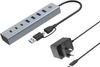 Conceptronic 7-Port USB 3.2 Gen 1 Hub mit Netzteil (HUBBIES20GP) Conceptronic 7-Port USB 3.2 Gen 1 Hub mit Netzteil (HUBBIES20GP)