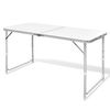vidaXL Campingtisch Klappbar Höhenverstellbar Aluminium 120 x 60 cm (41325) vidaXL Campingtisch Klappbar Höhenverstellbar Aluminium 120 x 60 cm (41325)