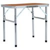 vidaXL Klappbarer Campingtisch Aluminium 60 x 45 cm (48179) vidaXL Klappbarer Campingtisch Aluminium 60 x 45 cm (48179)
